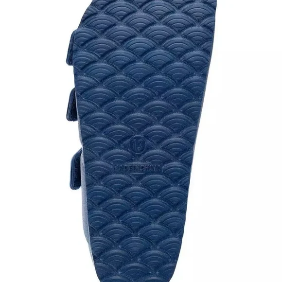 Boys Open Toe Slip-On Bowie Sandals Navy daily use - Picture 3 of 4